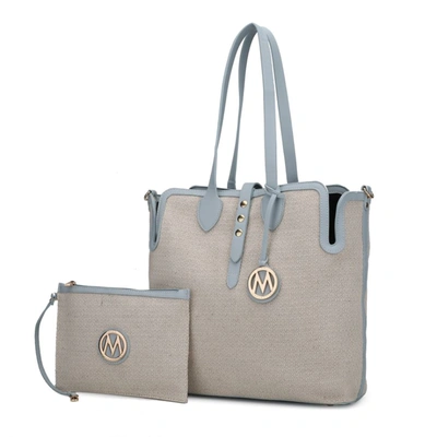 Mkf Collection By Mia K Juliana Oversize Tote Handbag & Wristlet In Multi