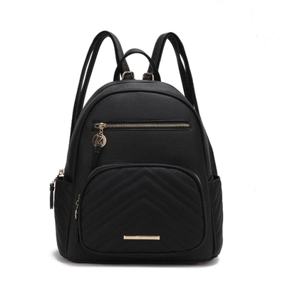 Mkf Collection By Mia K Romana Vegan Leather Women's Backpack In Black