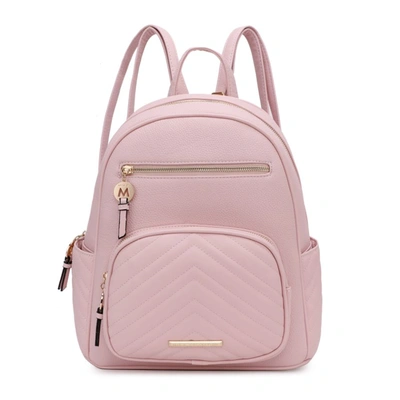 Mkf Collection By Mia K Romana Vegan Leather Women's Backpack In Pink