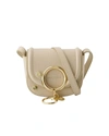 SEE BY CHLOÉ MARA CROSSBODY - SEE BY CHLOÉ - LEATHER - CEMENT BEIGE