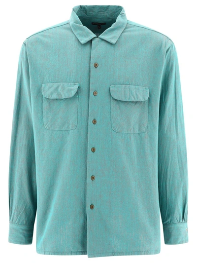 Engineered Garments "iridescent Oxford" Shirt In Blue