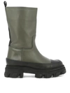 Ganni Ankle Boots In Green
