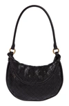 Bottega Veneta Small Gemelli Intrecciato Leather Shoulder Bag In Black Brass
