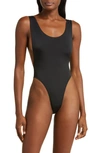 Norma Kamali Marissa High Cut One Piece Swimsuit In Black