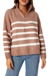Petal And Pup Womens Miranda Knit Sweater In Taupe
