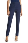 Michael Kors Samantha Crepe Sable Pants In Navy