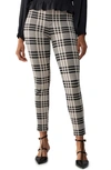Sanctuary Carnaby Crop Kick Plaid Leggings In Graphic Plaid In Moonlight