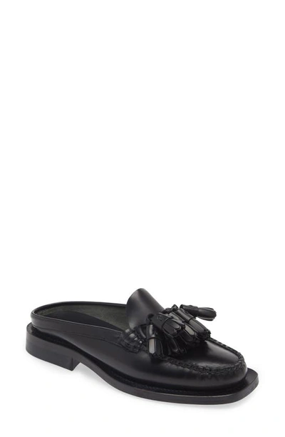 Hereu Careil Tassel Mule In Black  