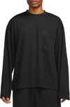 Nike Men's  Sportswear Dri-fit Tech Pack Long-sleeve Top In Black