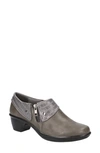Easy Street Darcy Womens Faux Leather Slip On Shooties In Grey/ Grey Croco
