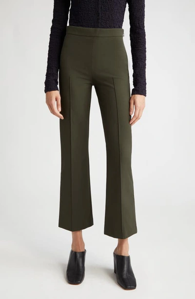 Vince Mid Rise Pintuck Crop Pants In Eden