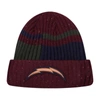 PRO STANDARD PRO STANDARD BURGUNDY LOS ANGELES CHARGERS SPECKLED CUFFED KNIT HAT