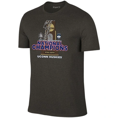 Retro Brand Men's Original  Black Uconn Huskies 2023 Ncaa Men's Basketball National Champions T-shirt