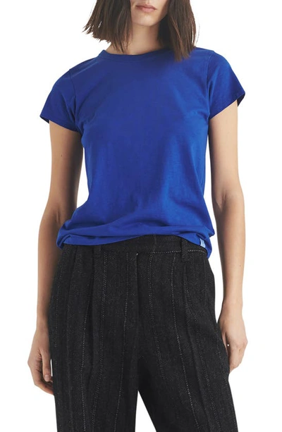 Rag & Bone The Slub Organic Pima Cotton T-shirt In Midnight Blue