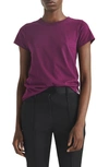 Rag & Bone The Slub Tee In Dark Purple