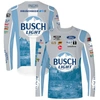 STEWART-HAAS RACING STEWART-HAAS RACING TEAM COLLECTION GRAY KEVIN HARVICK BUSCH LIGHT SUBLIMATED UNIFORM LONG SLEEVE T-