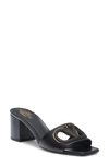 Valentino Garavani Vlogo Cut-out Slide Sandal In Calfskin 60mm In Black