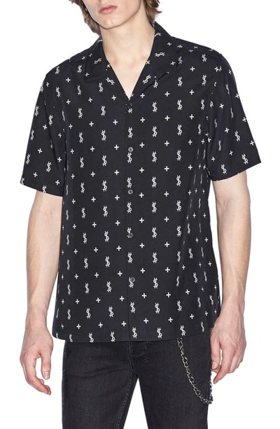 Ksubi All Star Resort Camp Shirt In Black