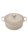 Le Creuset Signature Round 7.25-quart Dutch Oven In Meringue