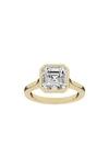 JENNIFER FISHER JENNIFER FISHER 18K GOLD ASSCHER LAB CREATED DIAMOND SOLITAIRE RING