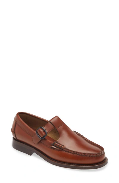 Hereu Alber T-strap Loafer In Tan