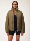 Pangaia Womens Flower-warmth Puffer Jacket In Soil Brown