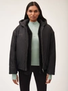 Pangaia Flower-warmth Padded Bomber Jacket In Black