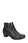 Easy Street Fernanda Womens Faux Leather Booties Ankle Boots In Black