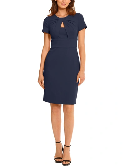 Maggy London Womens Crepe Cut-out Cocktail And Party Dress In Blue