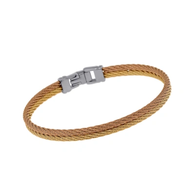Alor Stainless Steel Bangle Bracelet 04-39-s221-00 In Gold