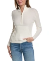 ALASHAN CASHMERE RORY CABLE CASHMERE-BLEND 1/2-ZIP SWEATER