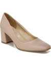 Naturalizer Warner Womens Padded Insole Square Toe Block Heels In Beige