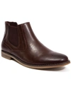 DEER STAGS MIKEY MENS FAUX LEATHER WESTERN CHELSEA BOOTS