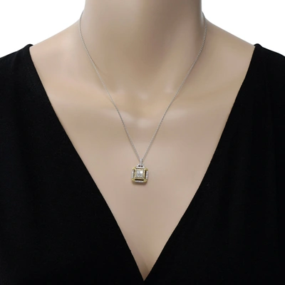 Gregg Ruth 18k Gold, White Diamond 0.70ct. Tw. And Fancy Yellow Diamond Pendant Necklace 56984 In Black