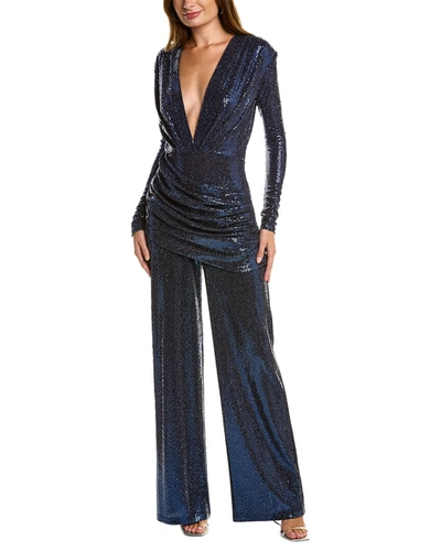 Issue New York Sequin Jumpsuit In Blue