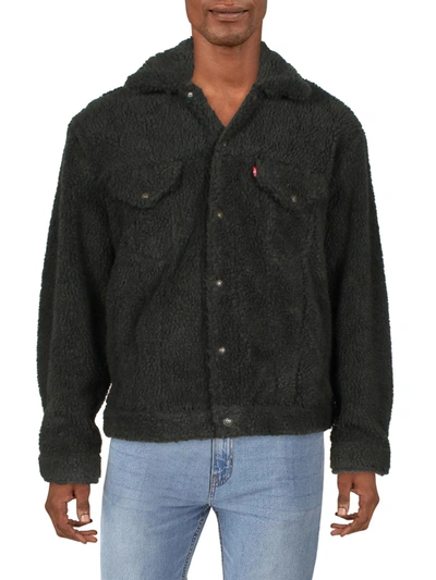 Levi Strauss & Co Mens Sherpa Relaxed Fit Trucker Jacket In Multi