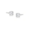 Ross-simons Lab-grown Diamond Stud Earrings In Sterling Silver In White