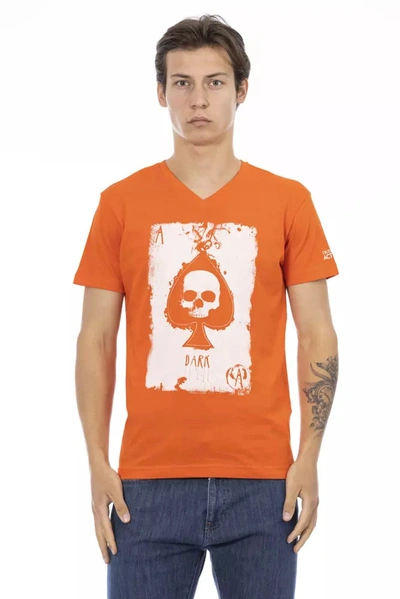 Trussardi Action Cotton Men's T-shirt In Orange