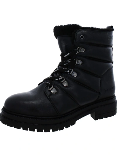 Cougar Vantage Womens Leather Quilted Winter & Snow Boots In Black