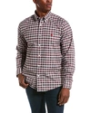 Brooks Brothers Regular Fit Tartan Non-iron Oxford Button-down Shirt In White