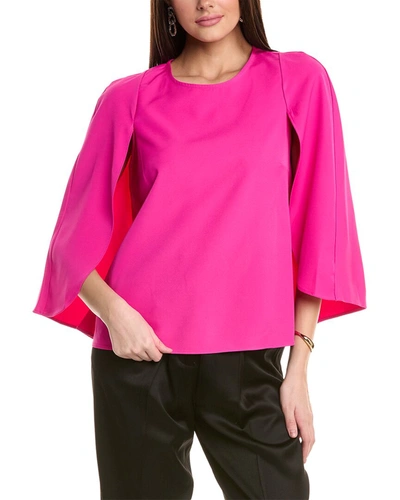 Vince Camuto Womens Pleated Crewneck Blouse In Pink