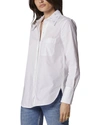 Equipment Quinne Embroidered Cotton Shirt In Grey