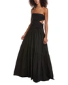 A.l.c Lark Strapless Drop-waist Maxi Dress In Black