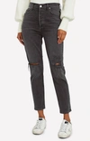 Agolde Nico High Rise Skinny Jeans In Cassette In Grey
