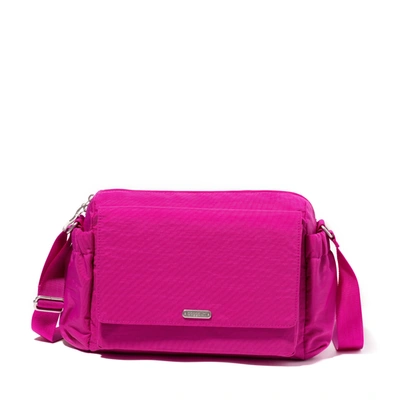 Baggallini Daily Machine Wash Messenger Bag In Pink