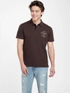 GUESS FACTORY ECO KEVIN EMBROIDERED POLO