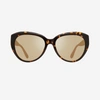 Revo Rose Re 1136 02 Ch Round Polarized Sunglasses In Blue