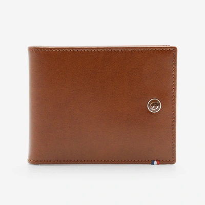 St Dupont S. T. Dupont Line D Brown Leather Wallet 180101