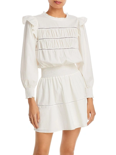 Rails Faren Long-sleeve Mini Dress In White