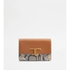 TOD'S T TIMELESS BELT BAG IN LEATHER MICRO WITH METAL SHOULDER STRAP